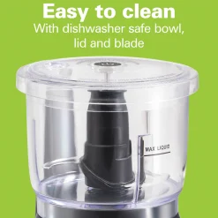 Hamilton Beach Stack & Press Food Chopper