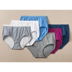 Hanes 6-Pack Ultimate Cotton Brief with Breathable Cool Comfort