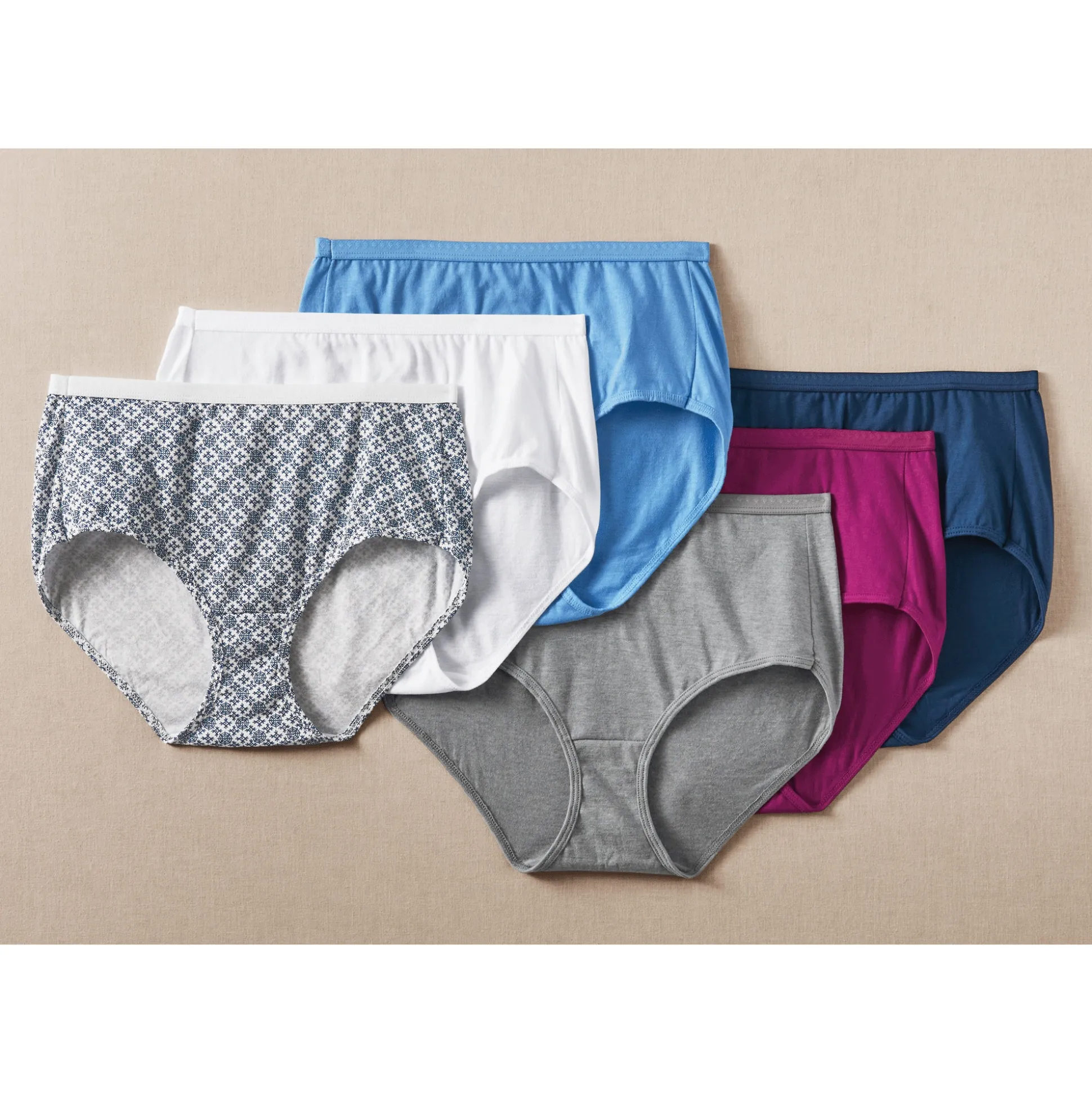 Hanes 6-Pack Ultimate Cotton Brief with Breathable Cool Comfort