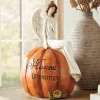 Harvest Angel with Pumpkin Statue