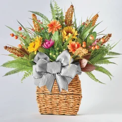 Harvest Hanging Basket with Sign | Rustic Home Décor