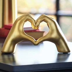 Heart Hands Sculpture