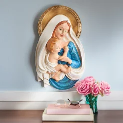 Holy Mother and The Savior Wall Bust