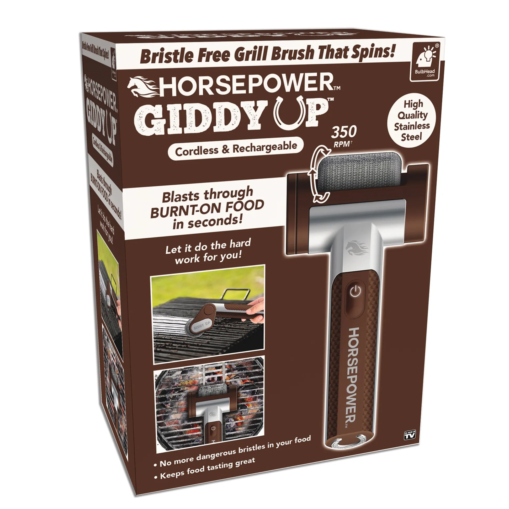 HORSEPOWER GiddyUp Electric Grill Brush