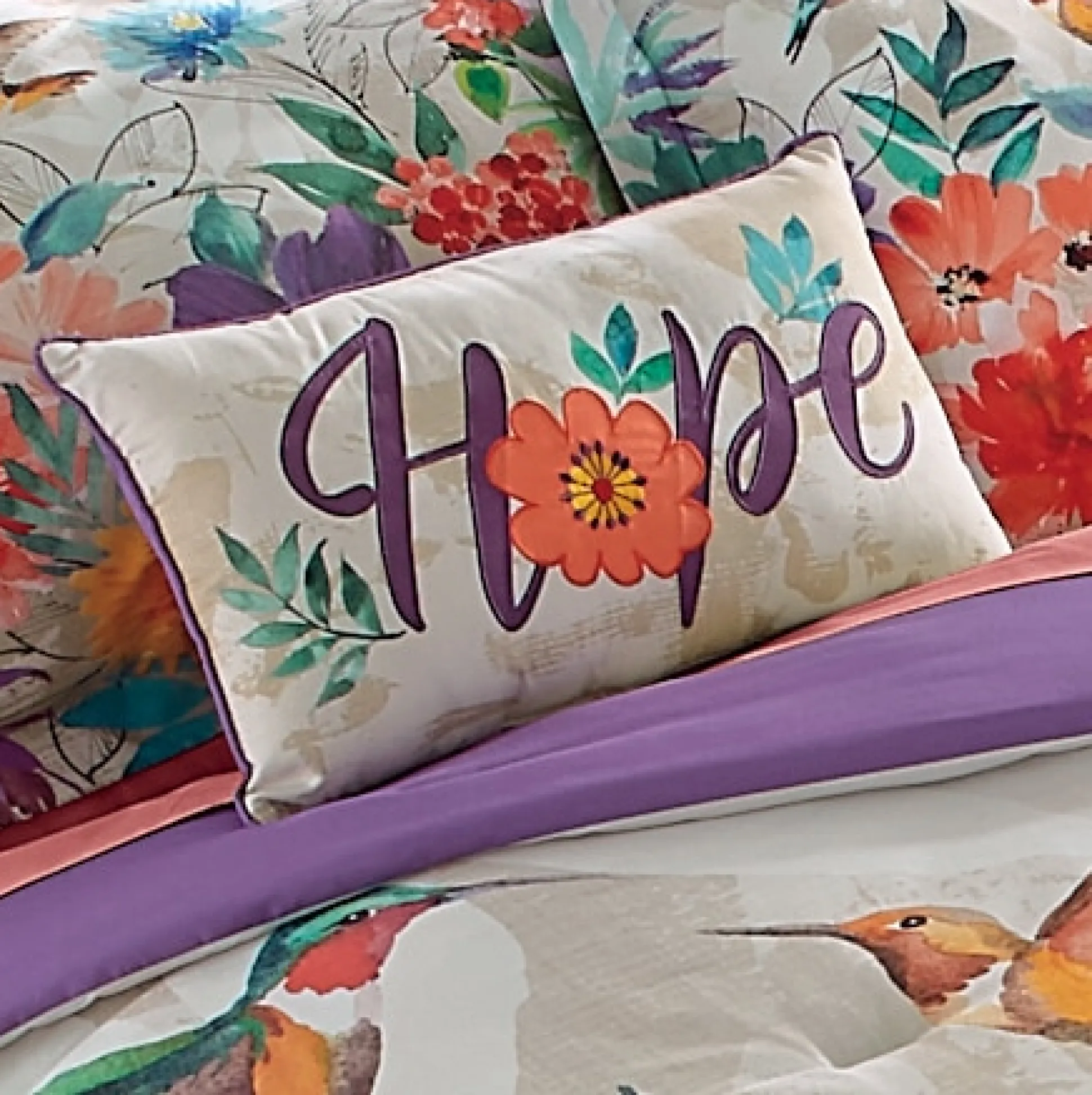 Hummingbird Accent Pillow