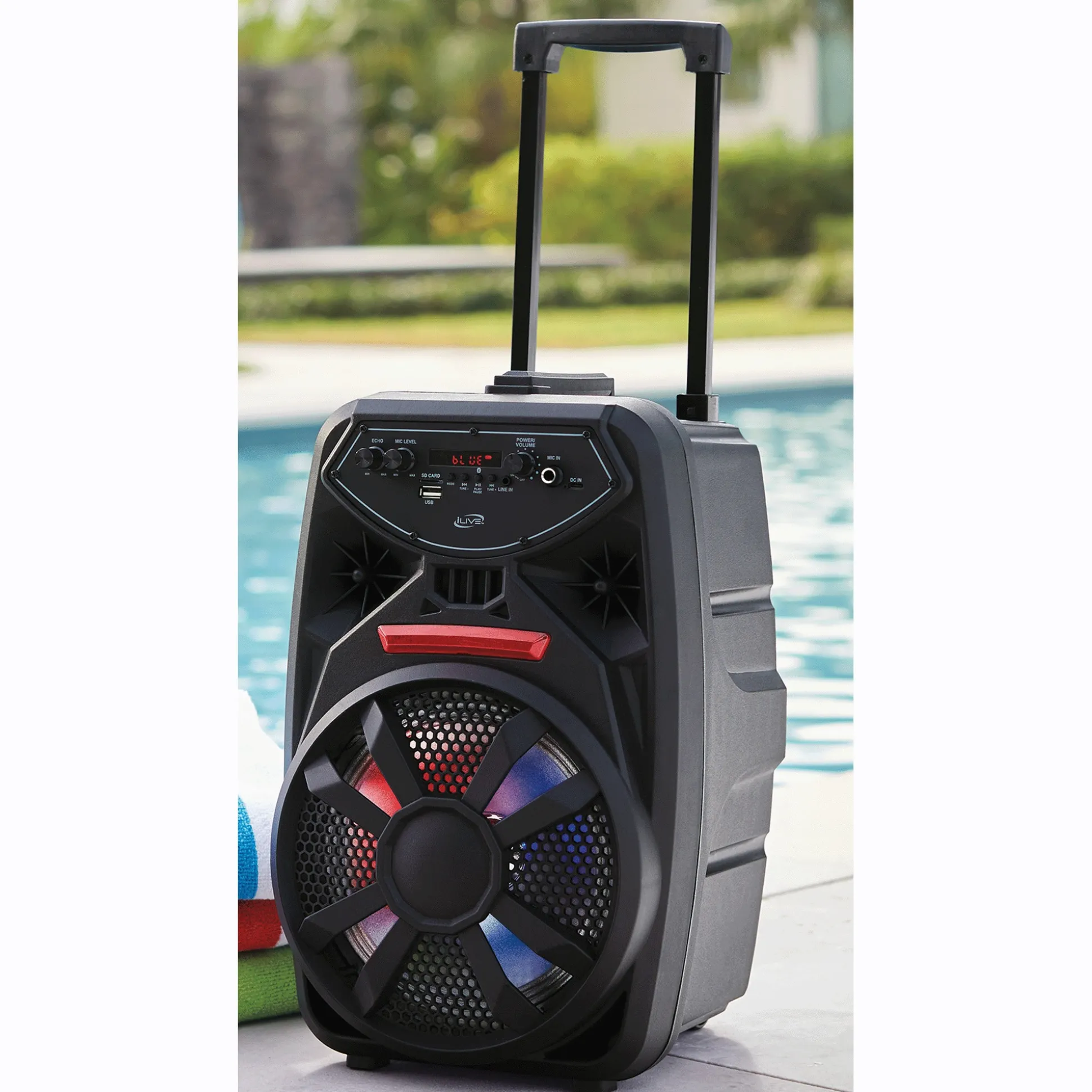 iLive Wireless Tailgate Party Speaker with Lights