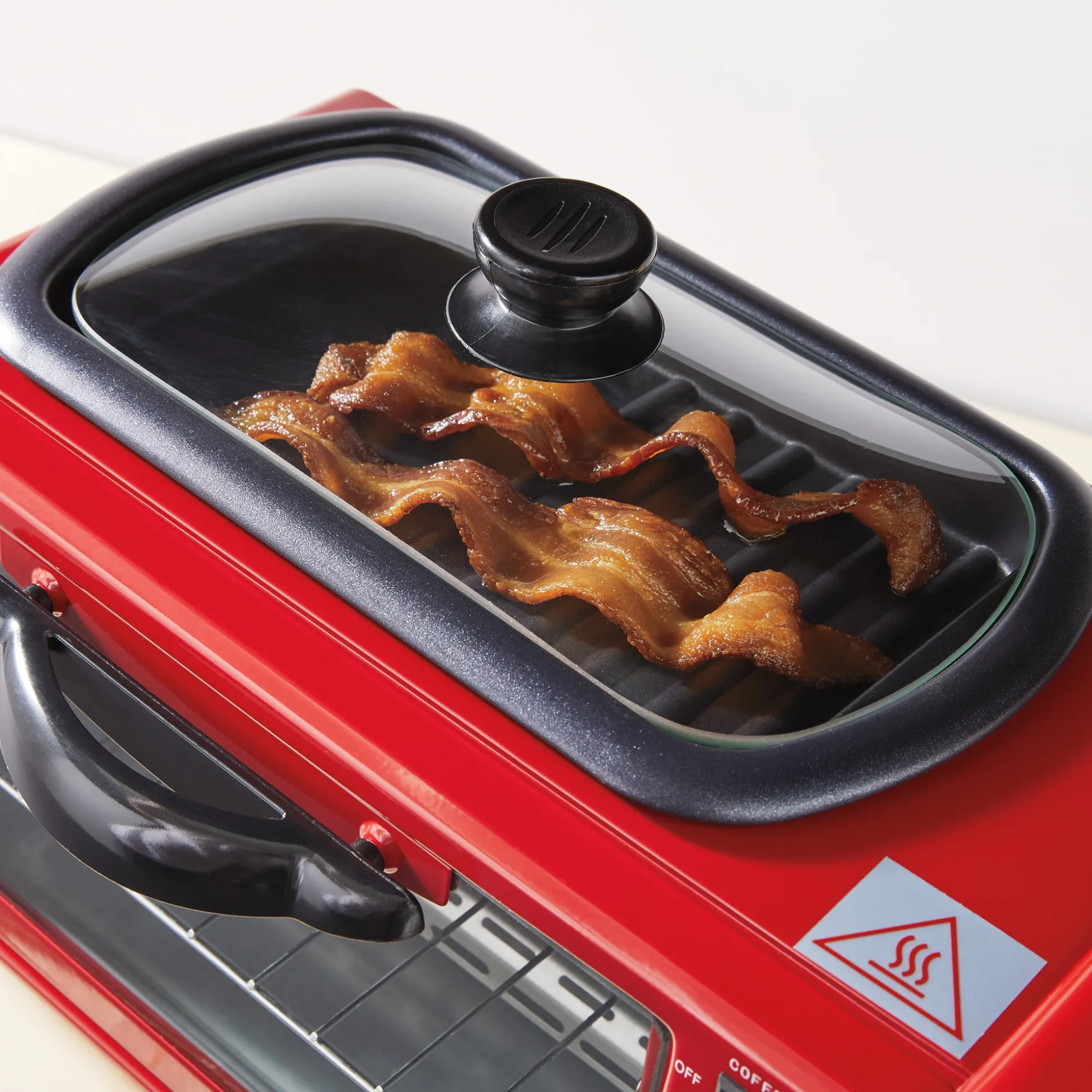 3-in-1 Breakfast Maker with Grill, Bake, Toast & Brew