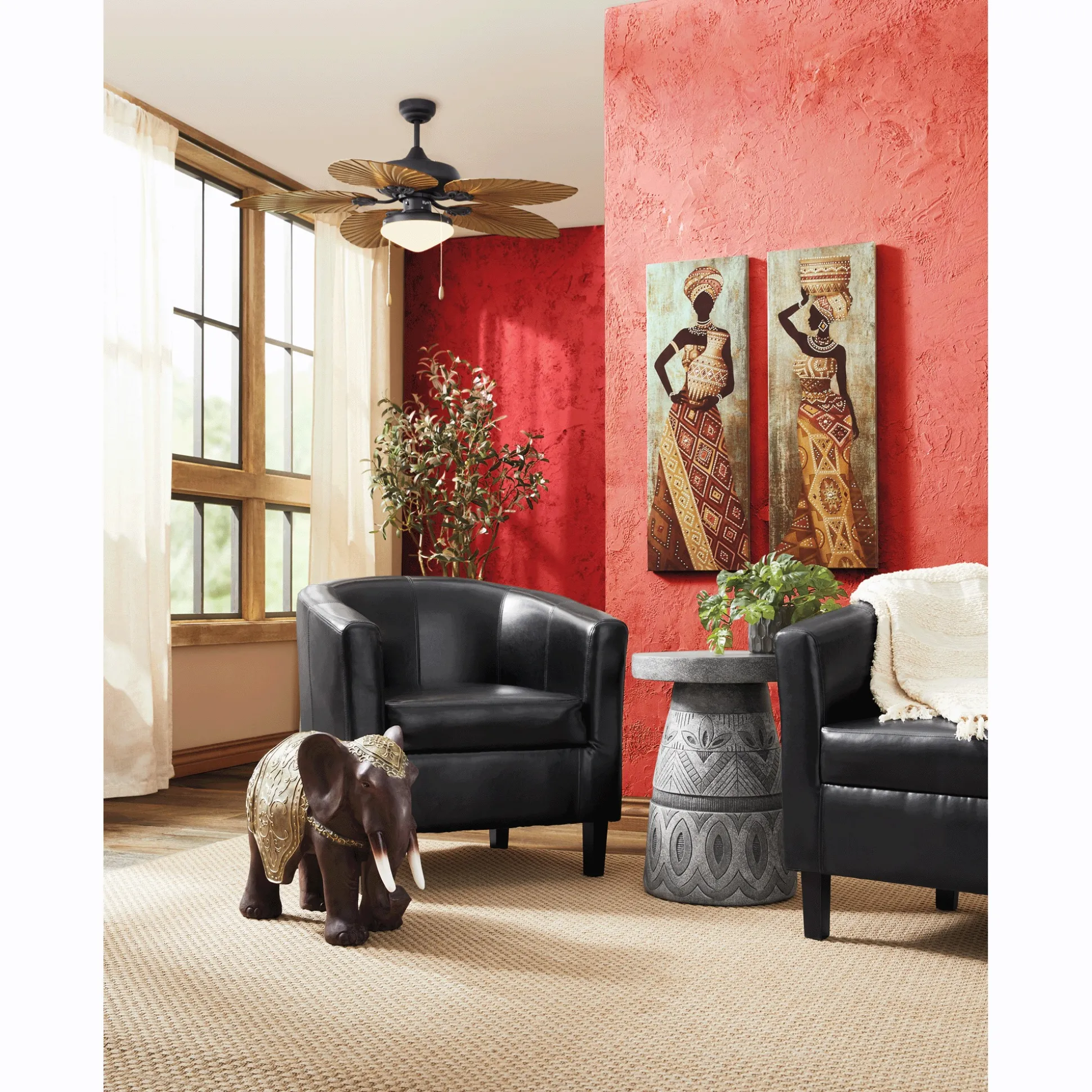 Indoor/Outdoor Caramelo Ceiling Fan