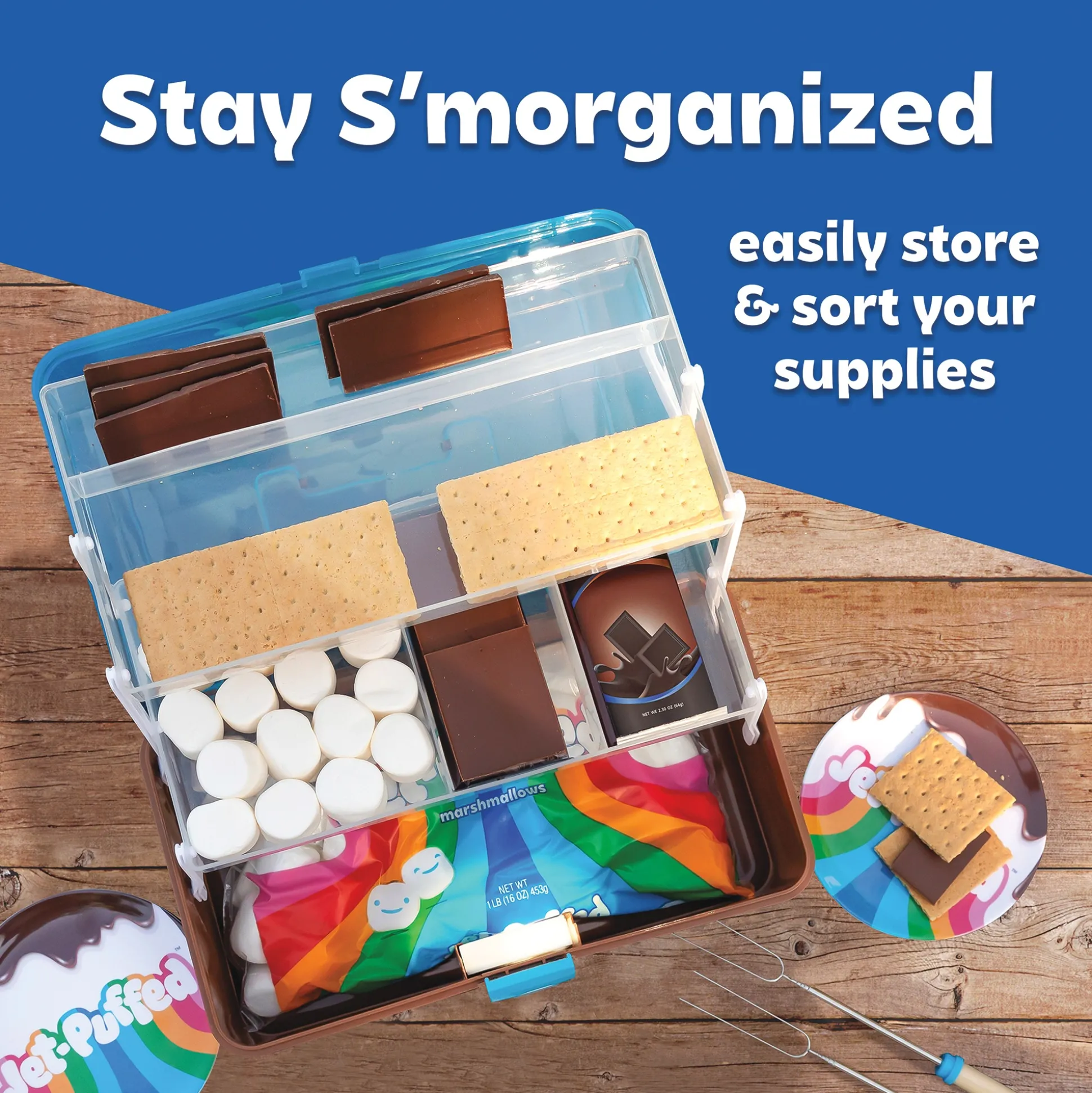 Jet Puffed Lighted S'Mores Caddy