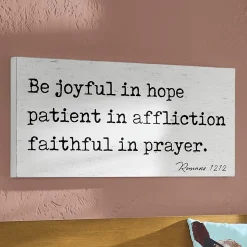 Joyful Patient Faithful Wall Art