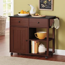 Katie Small Kitchen Cart with Storage