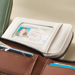 Kedzie Zip Wallet with Exterior ID Window