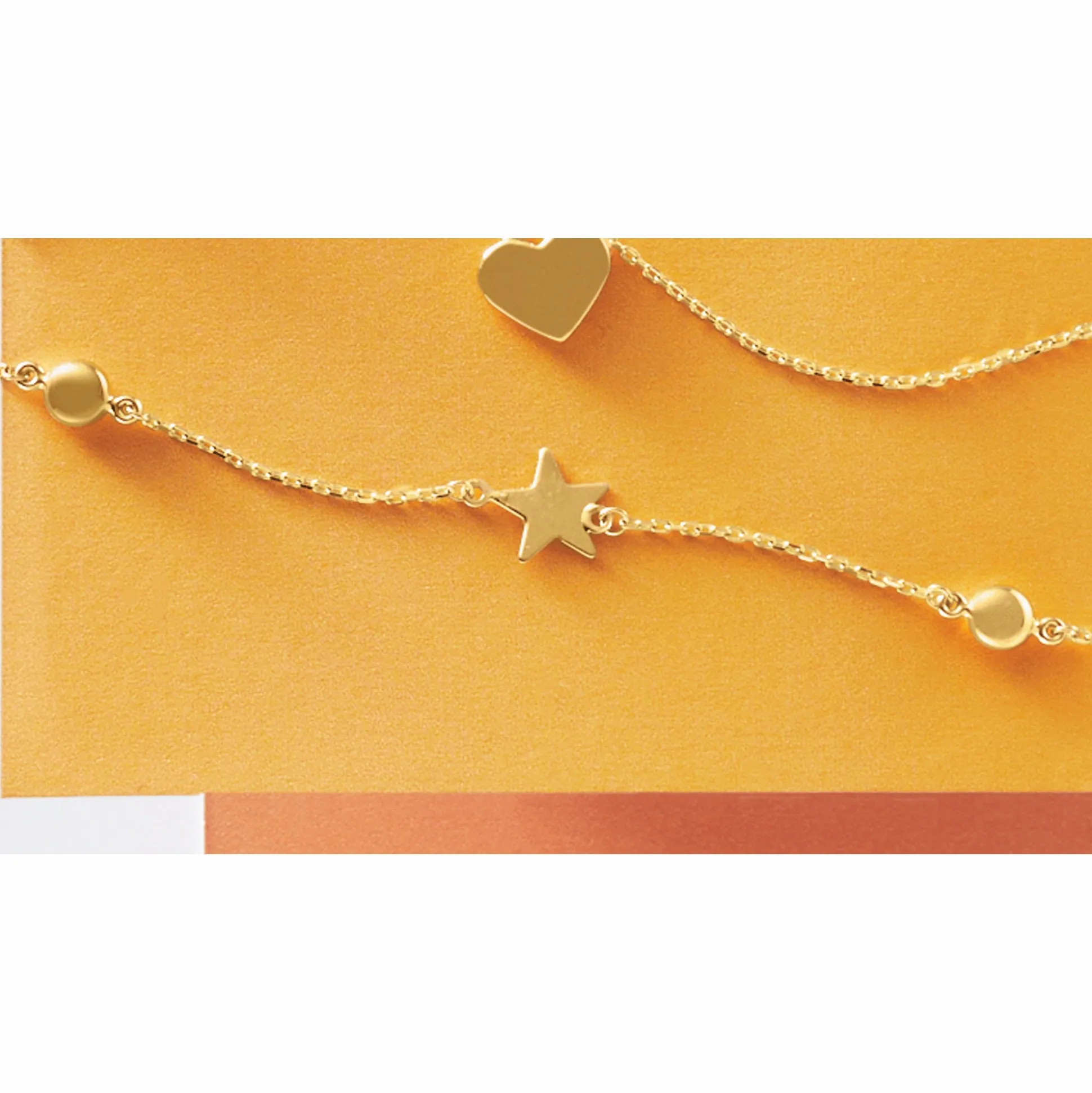 10K Gold Star Bracelet