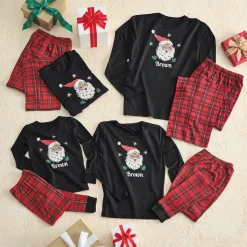 Kid's Family Christmas Holiday PJ Set in Soft, Stretchy Jersey Knit