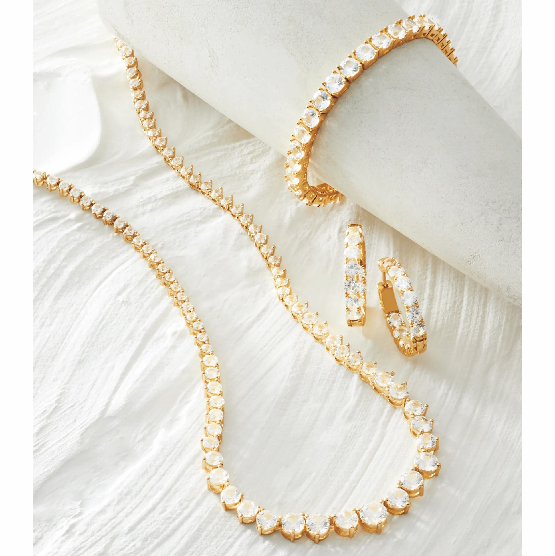 Lab-Created White Sapphire Jewelry
