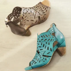 L'Artiste Icon Leather Cutout Bootie by Spring Step
