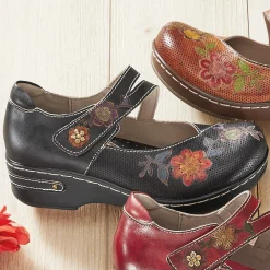 L'Artiste Mamataish Leather Mary Jane with Low Heel by Spring Step