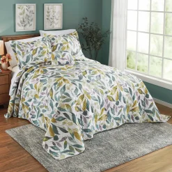 Leaf Print Bedding Set