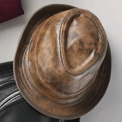Leather Fedora
