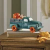 LED Lit Vintage Harvest Pumpkin Truck with Timer