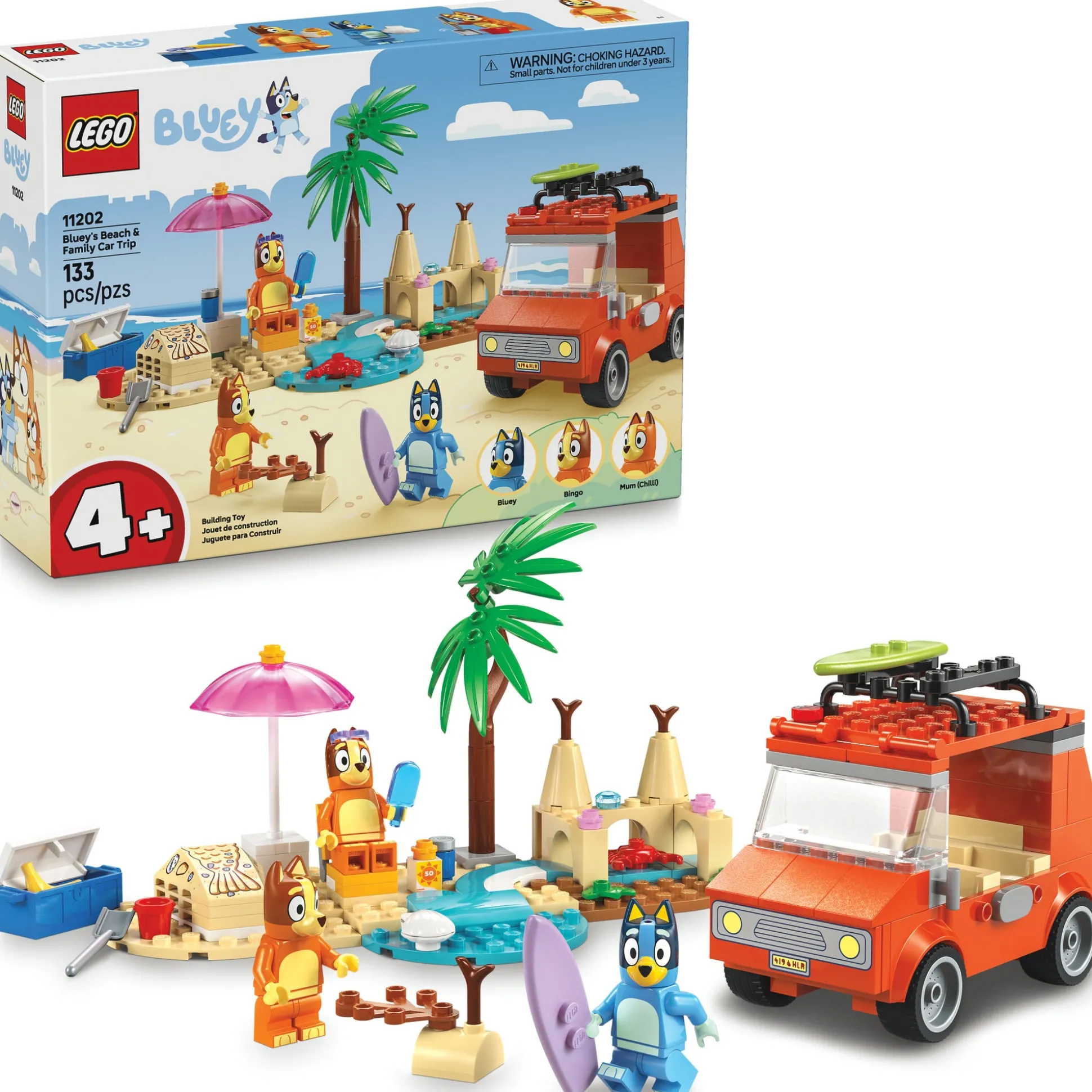 LEGO Bluey's Beach & Family Car Trip