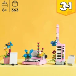 LEGO Creator 3-in-1 Typewriter with Flowers
