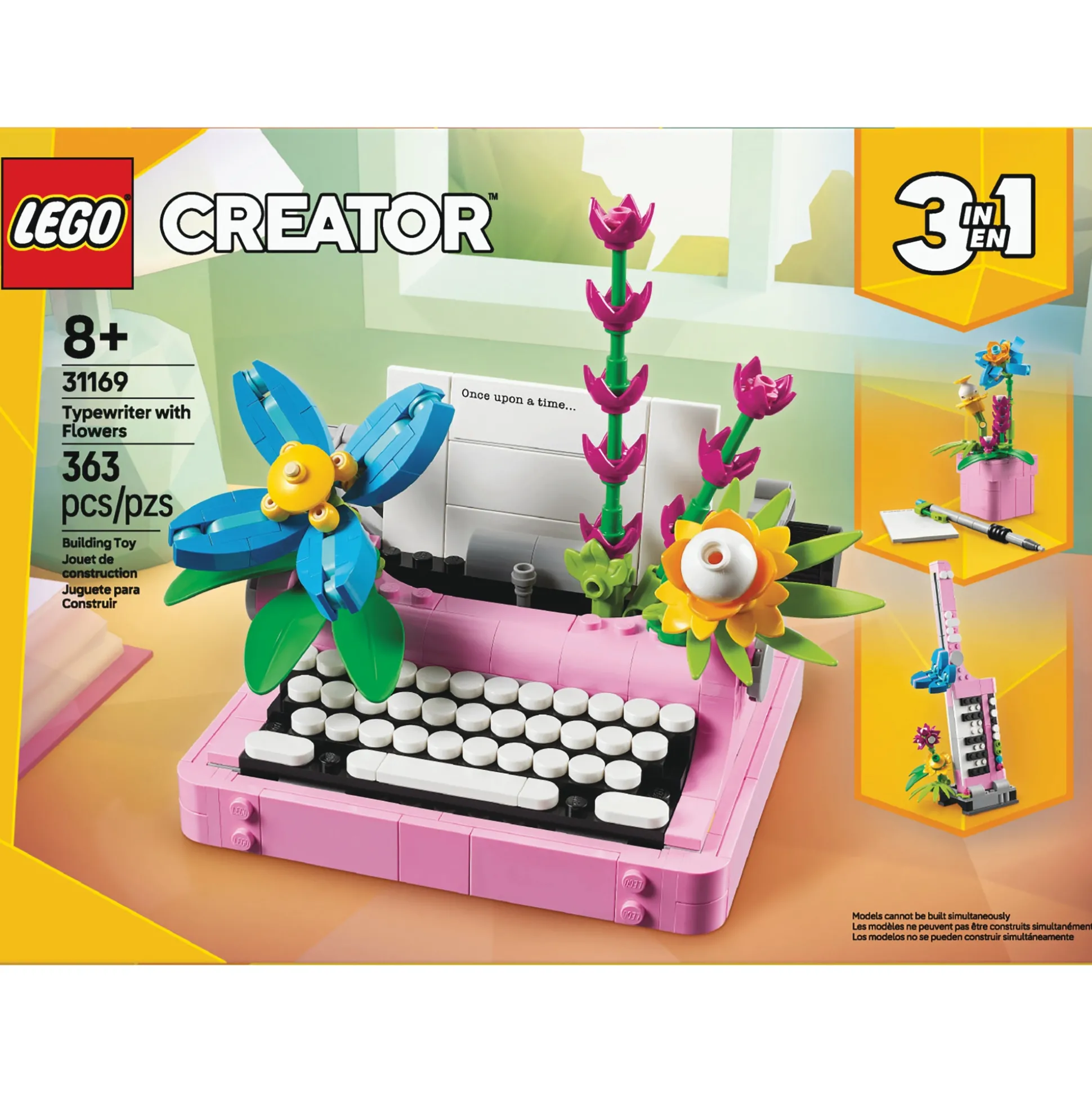 LEGO Creator 3-in-1 Typewriter with Flowers