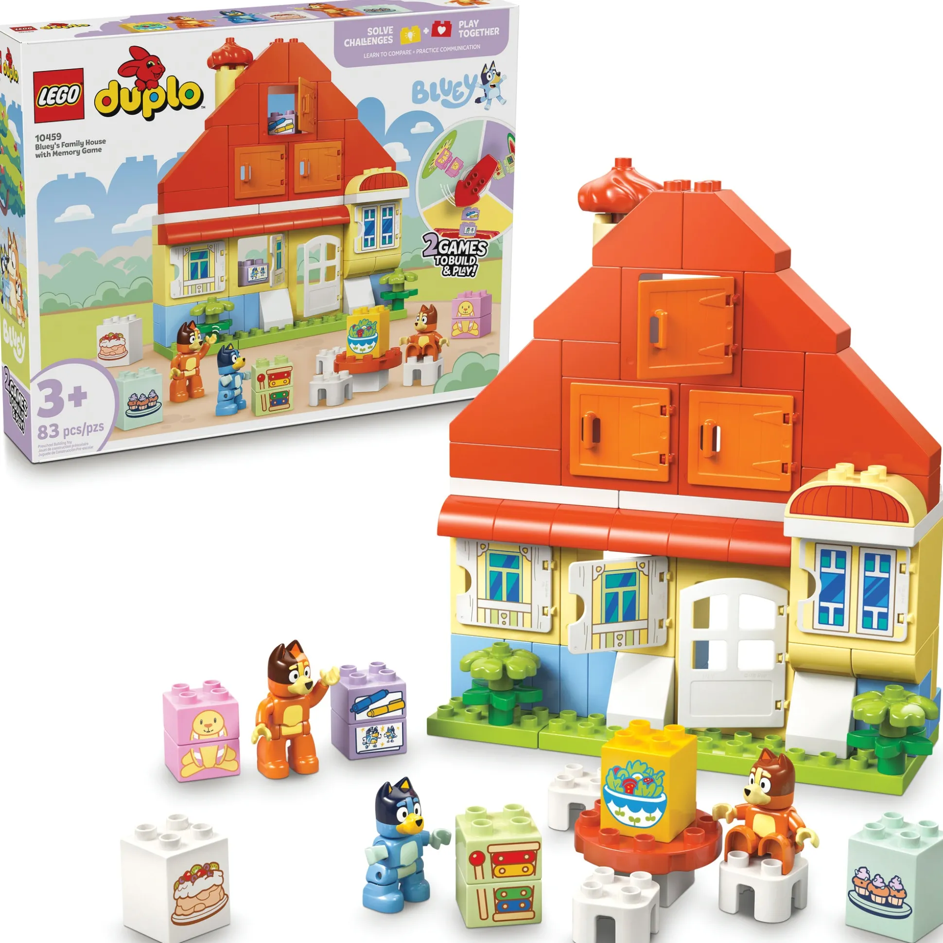 LEGO DUPLO Bluey's Family House with Memory Game