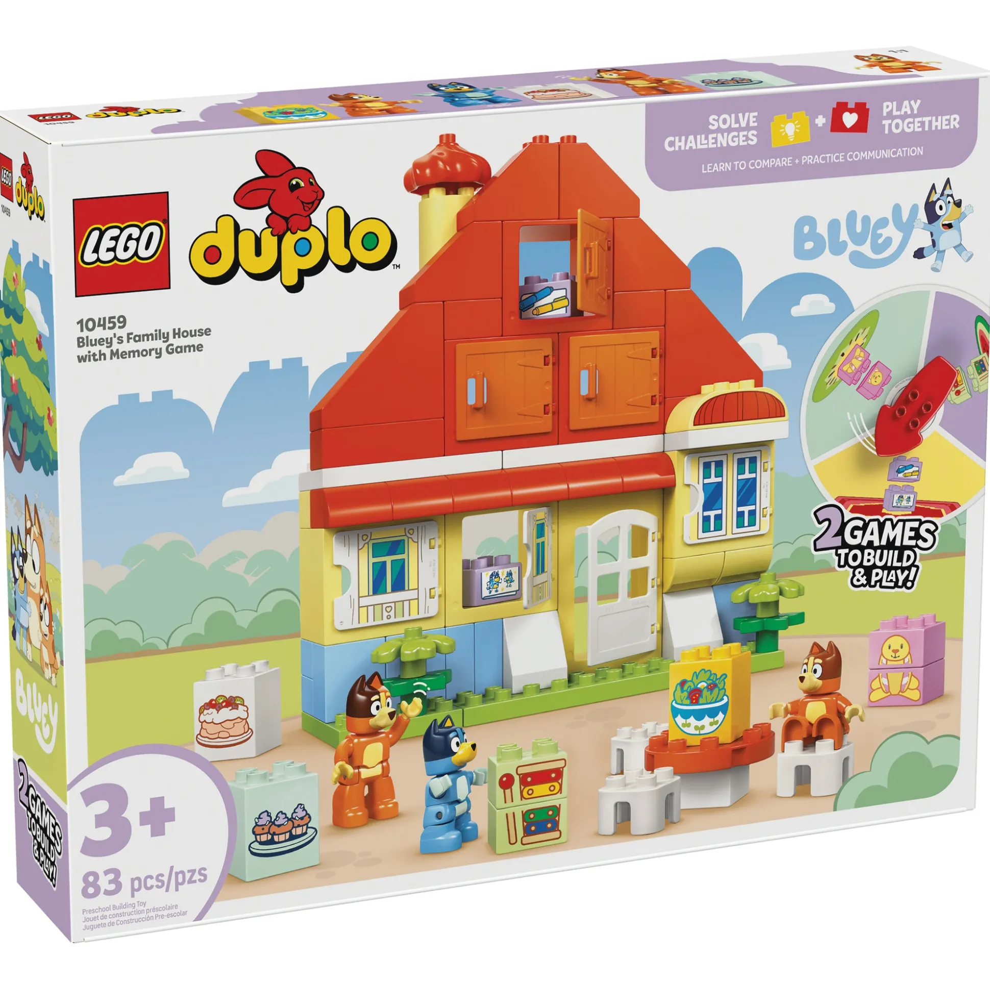 LEGO DUPLO Bluey's Family House with Memory Game