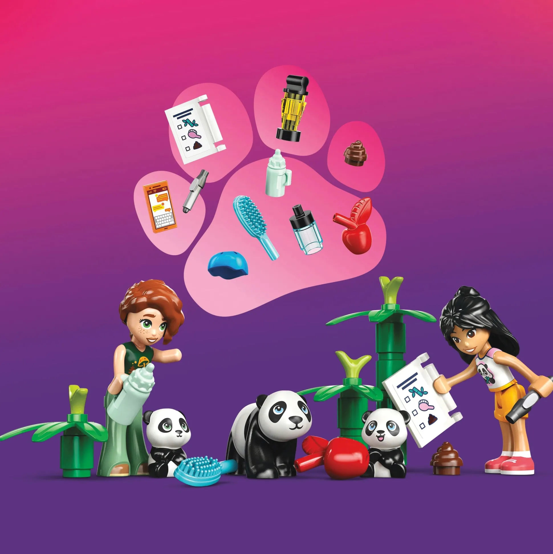 LEGO Friends Panda Sanctuary Animal Care