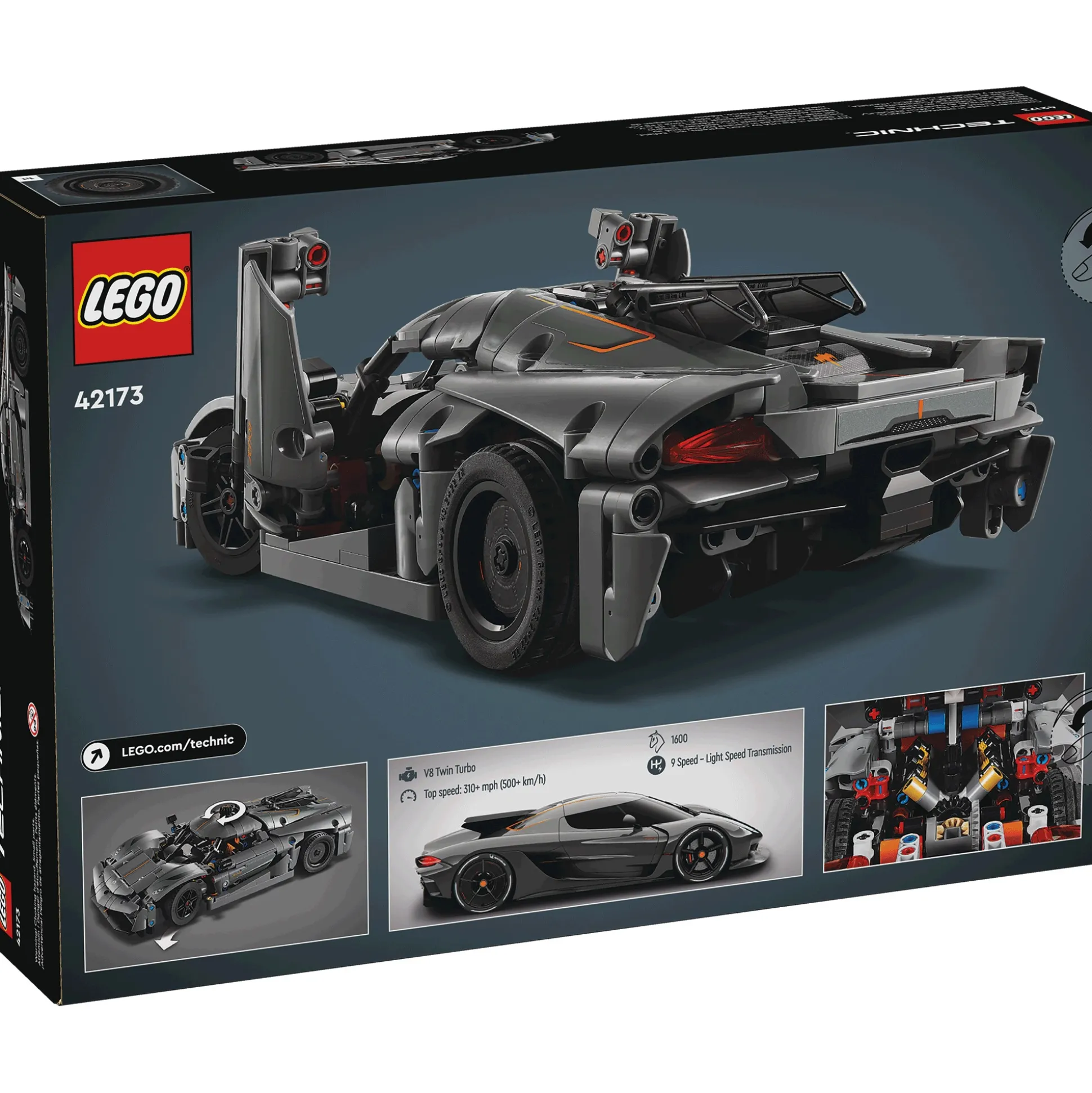 LEGO Koenigsegg Jesko Absolut Grey Hypercar
