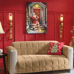 Light Up Santa Claus Canvas