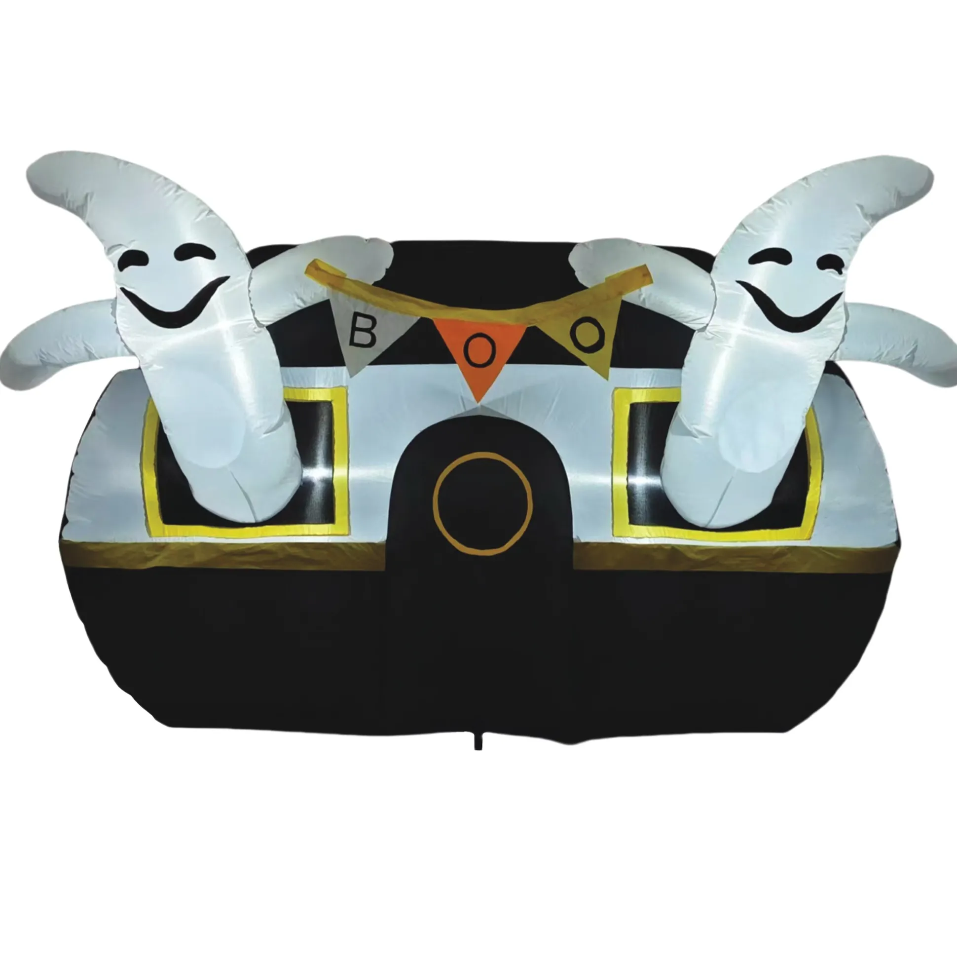 Lit Ghost Camper Inflatable