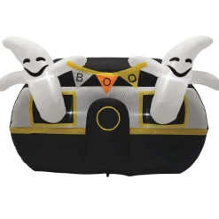 Lit Ghost Camper Inflatable
