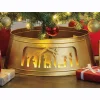 Lit Nativity Tree Collar