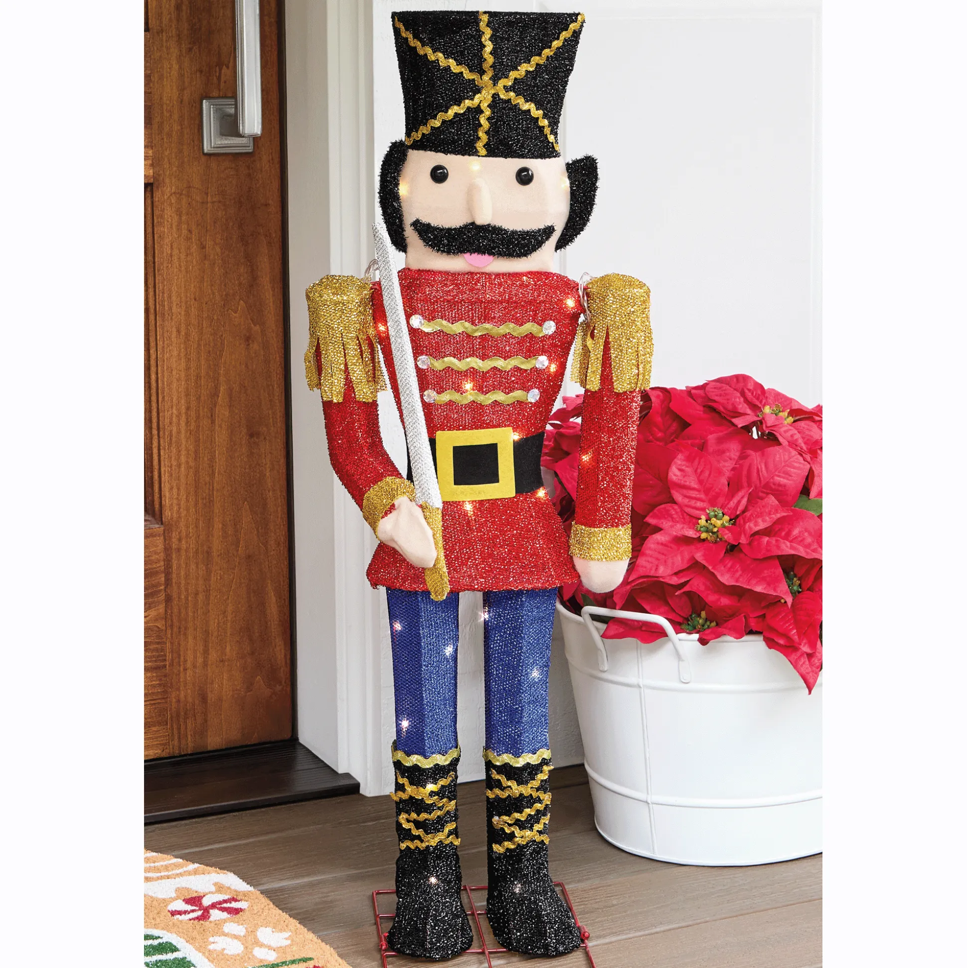 Lit Nutcracker Lawn Décor