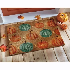 Lit Pumpkin Indoor/Outdoor Mat - 20" x 30"