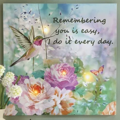 Lit Remembering You Wall Art