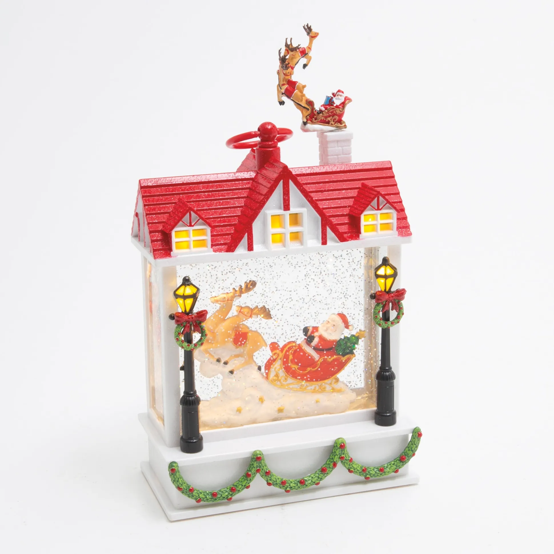 Lit Sleigh Waterglobe