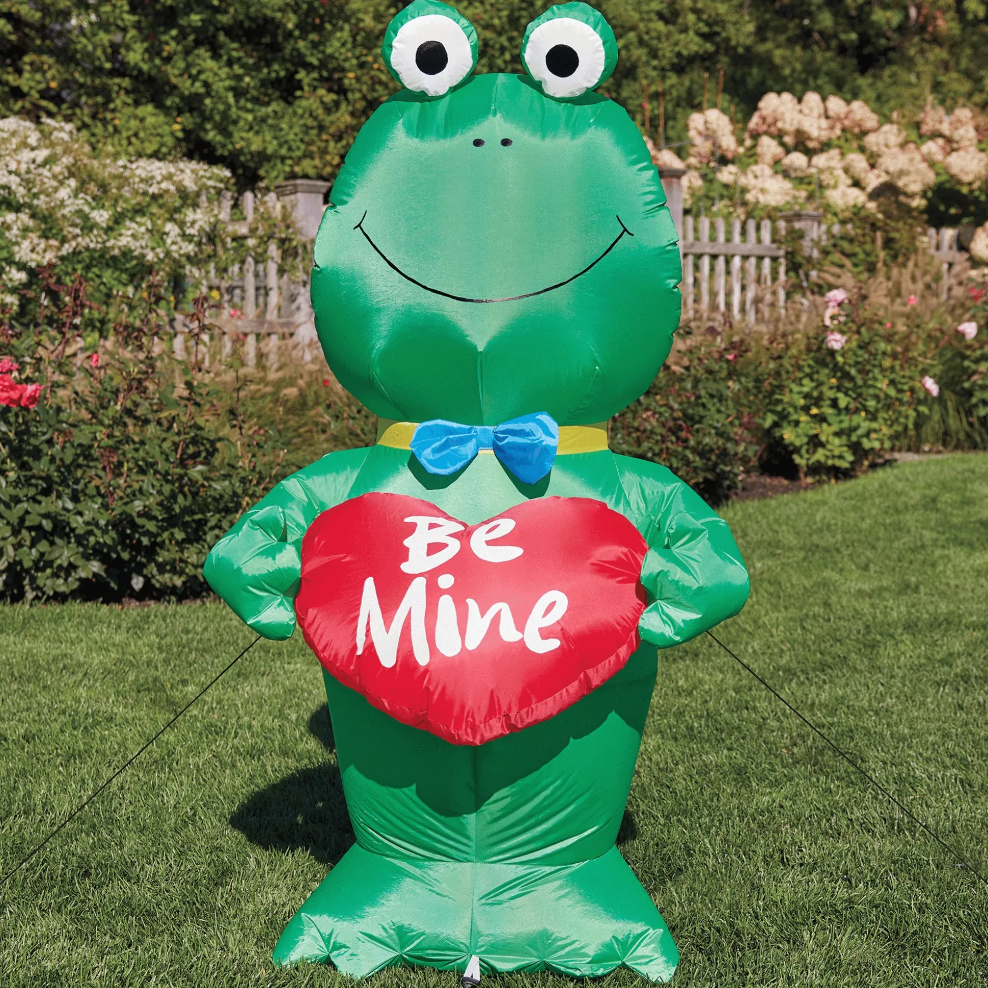 Lit Valentine Frog Inflatable