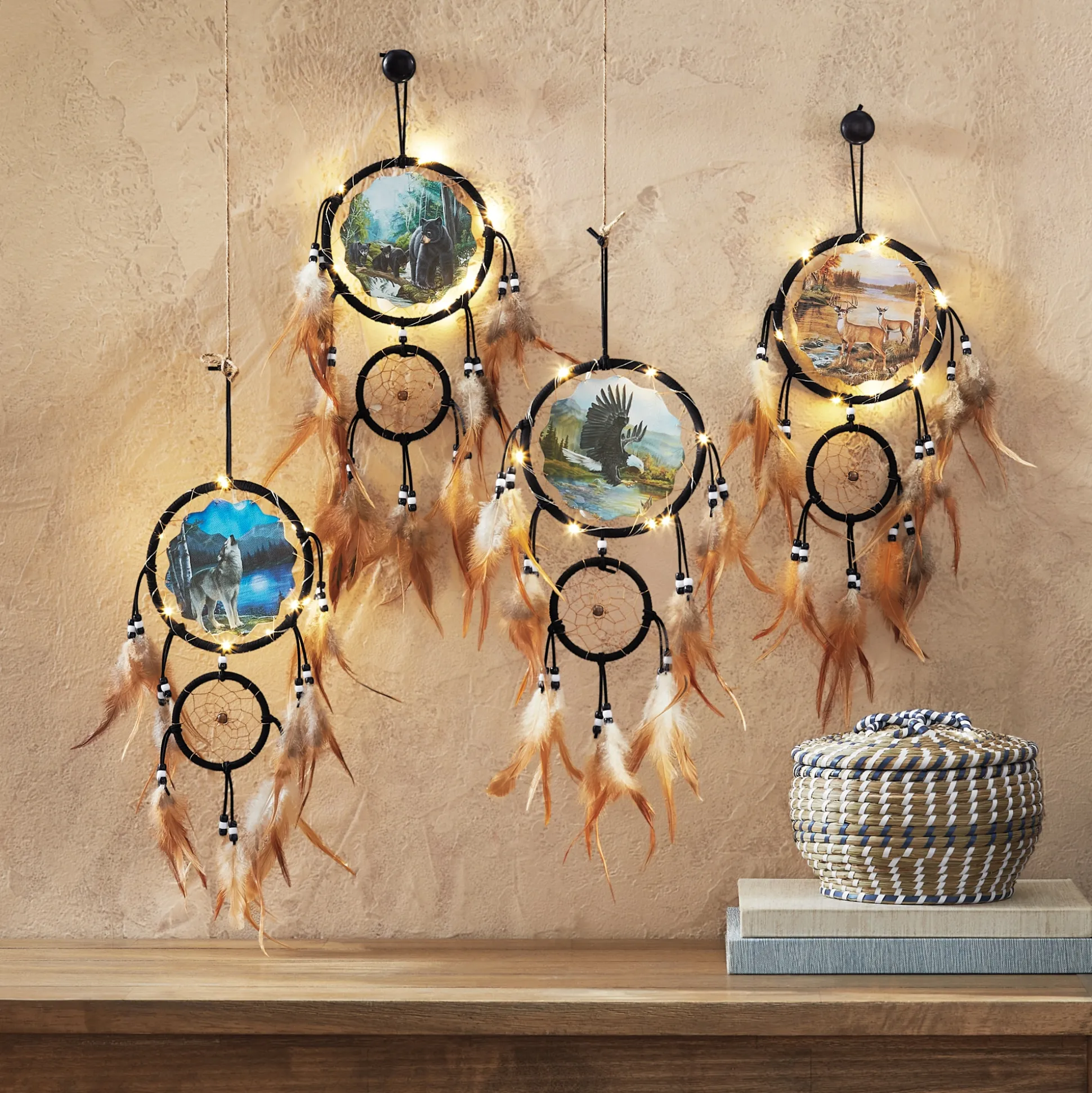 Lit Wildlife Dream Catcher