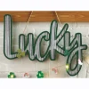 Lucky Shaped Metal Sign