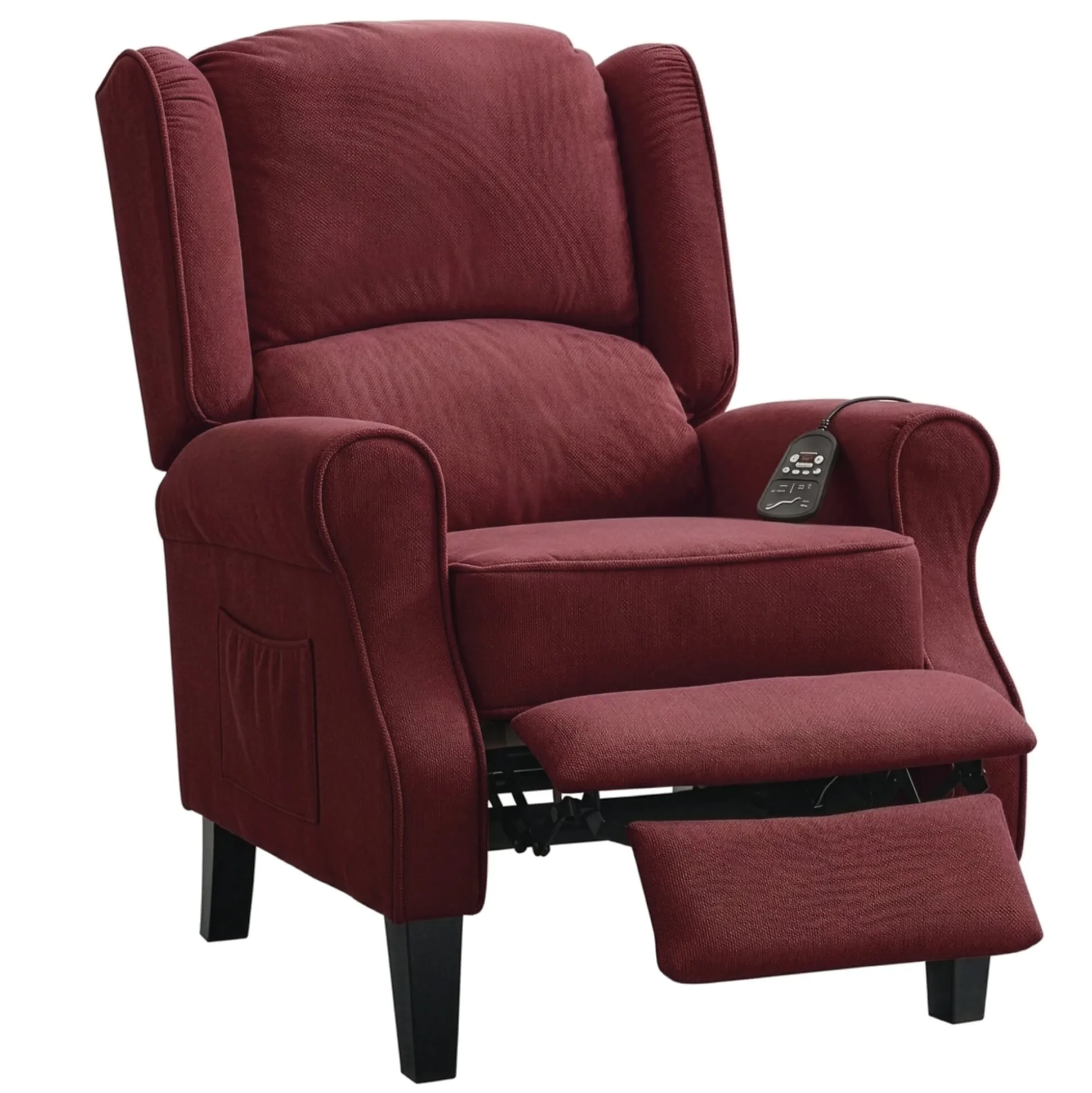 Massage Wingback Recliner with Heat