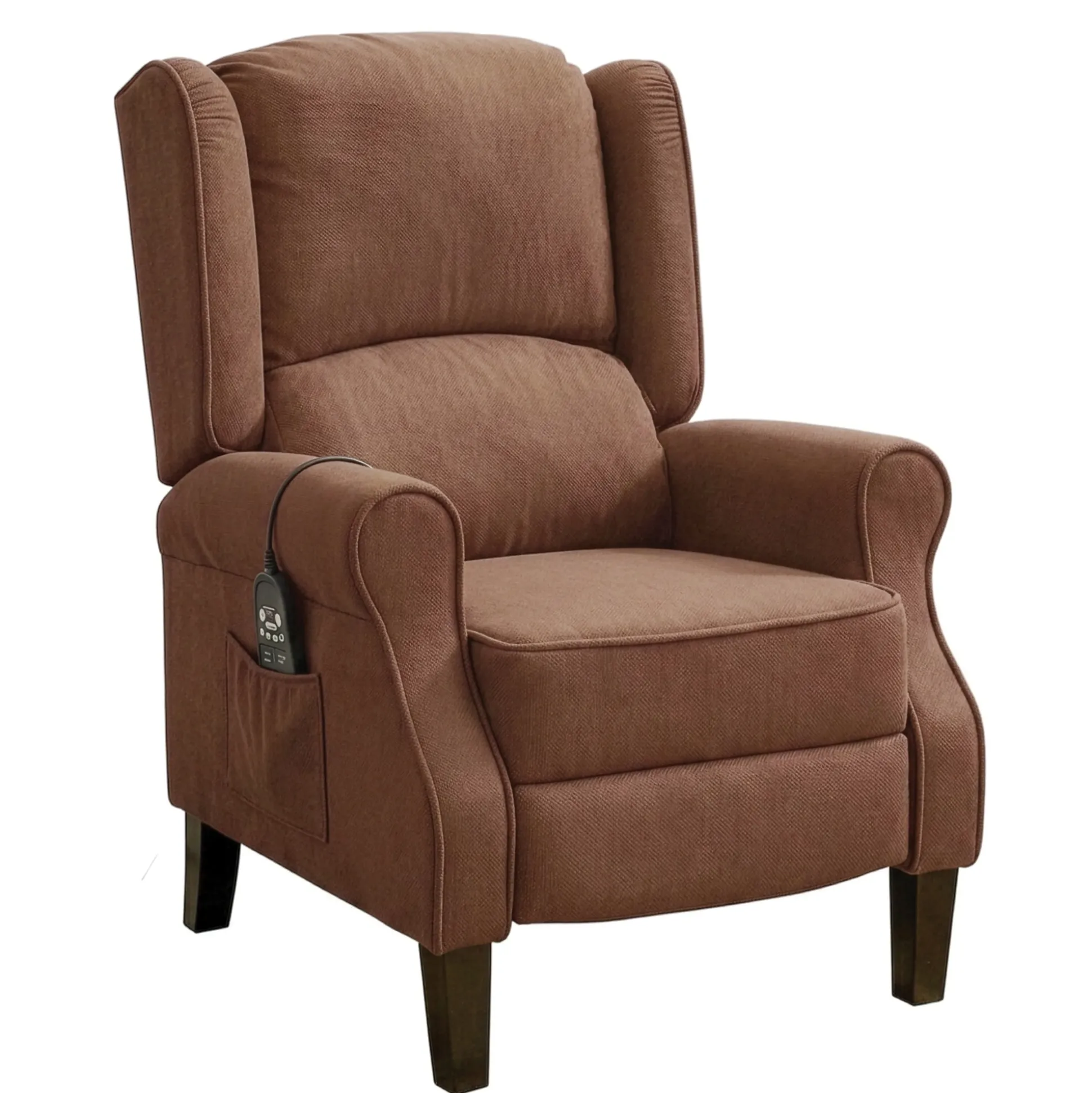 Massage Wingback Recliner with Heat