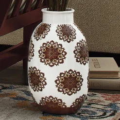 Medallion Embellished Vase