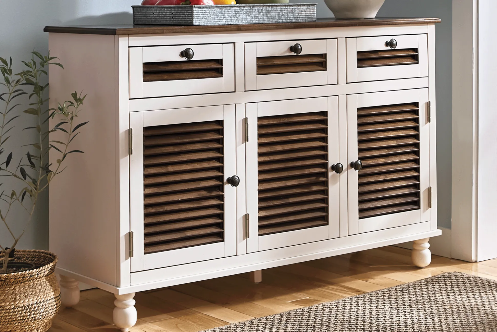 Medford Rustic Two-Tone Sideboard