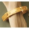 Men's Goldtone Footprints Jewelry