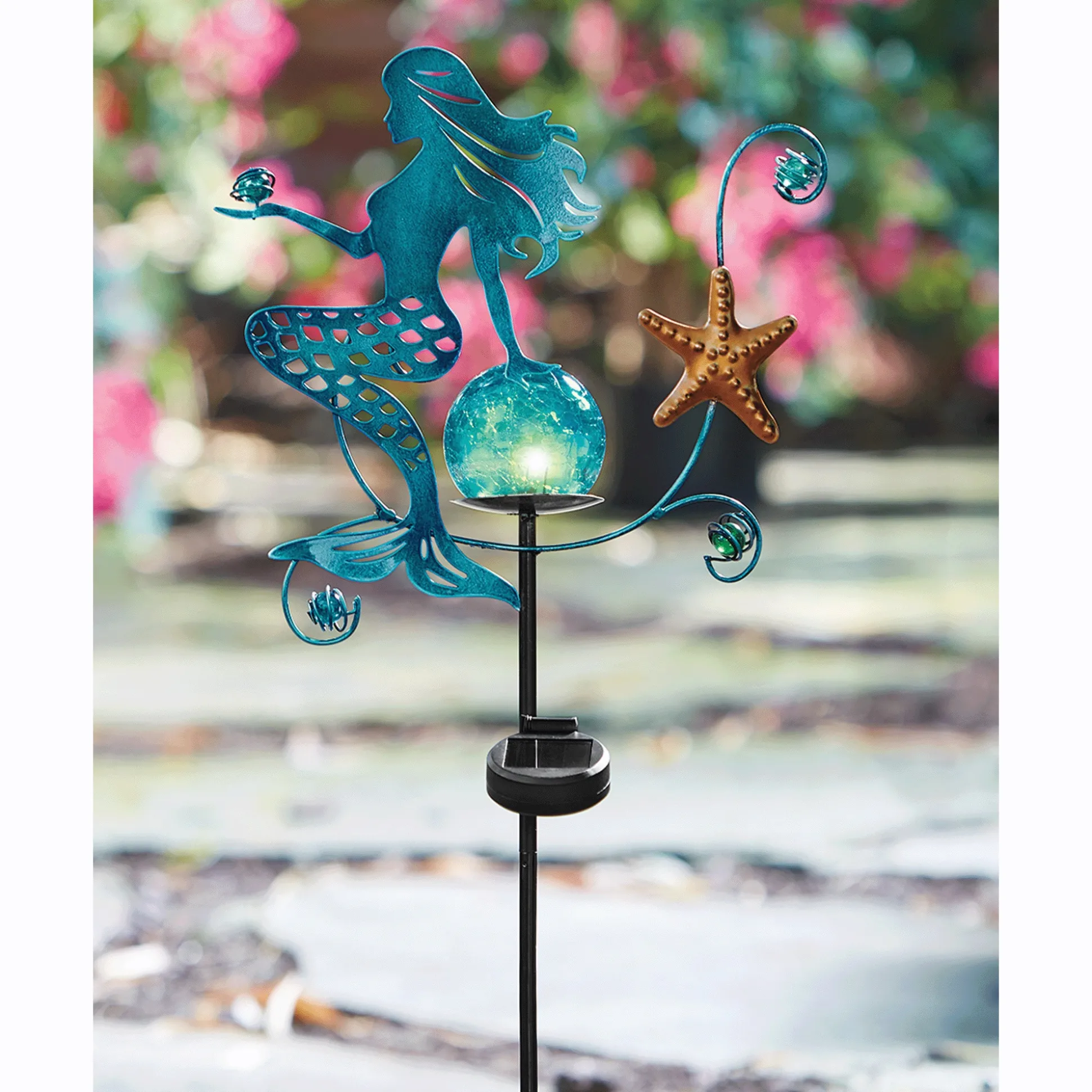 Mermaid Solar Stake