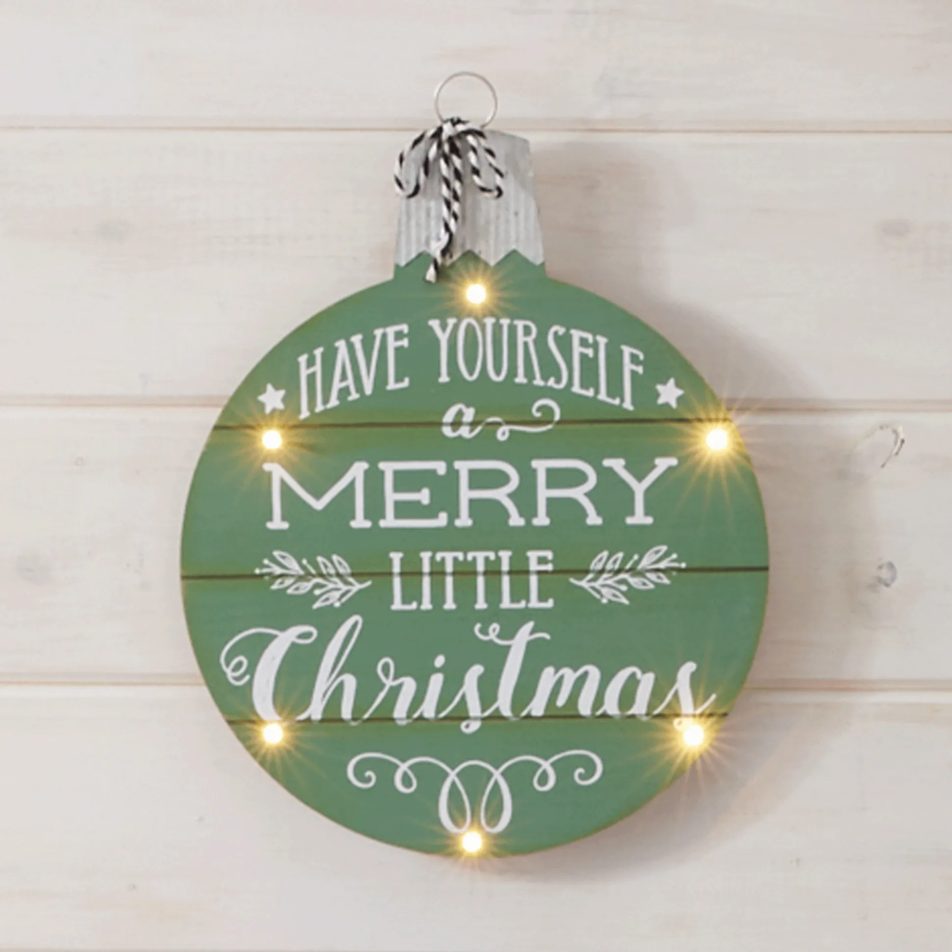 Merry Little Christmas Ornament Wall Art