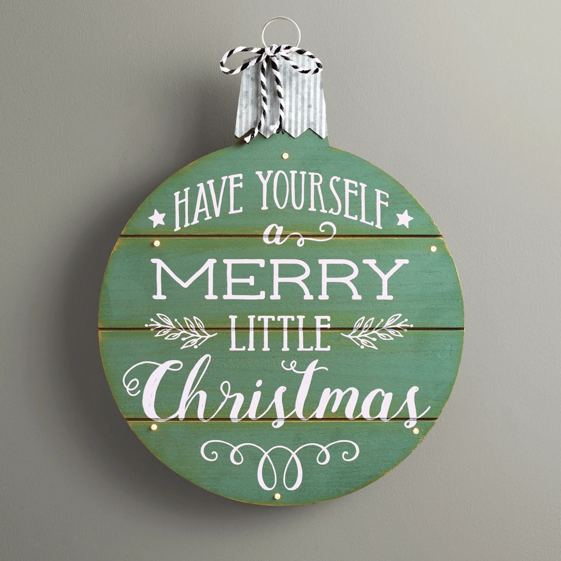 Merry Little Christmas Ornament Wall Art